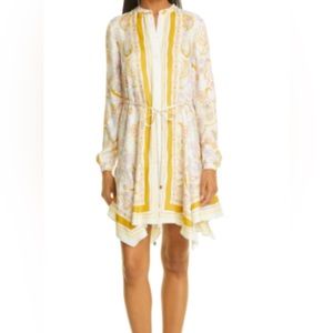 Ted Baker “Paulita” Long Sleeve Handkerchief Hem Shirtdress, size 1 (US 2-4).